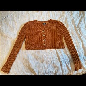 Brown crop top